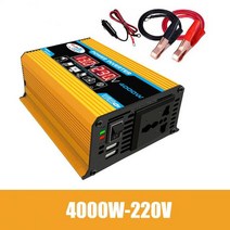 차량용인버터수정 사인파 인버터 12V ~ 110V 220V 4000W DC AC 전압 변환기 미니 자동차 전원 공급 장치 L, 02 220V