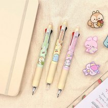 캐릭터 볼펜 필기 도구 메모 펜슬 학용품 0.5mm 문구 필기구 학용품 펜슬 소프트 지워지는볼펜 중성펜, 단품