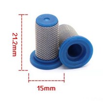 농업용여과기 연못 지하수 필터 농업 분무기 노즐 고압 스테인레스 스틸 요소 antidrip 50 80 100 mesh, 50 mesh SS nomal