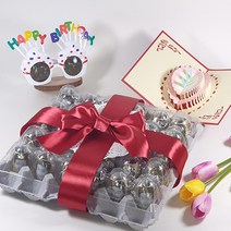 돈생일선물 계란한판 서른살 30살 생일 부모님 어버이날 현금 용돈 돈선물 계란판 용돈박스, 2.회색판+골드띠 풀세트, 케이크