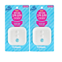 에어후레쉬 데옥스 화장실용 비치형 방향제 깨끗한 비누향 2p, 12ml, 2개