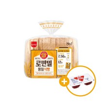 삼립 로만밀통밀식빵 + 오뚜기 딸기쨈 디스펜팩 증정, 로만밀식빵10봉+오뚜기딸기쨈1개