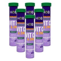 홀랜드앤바렛 발포비타민C 철분함유 20정 6팩 HollandandBarrett VitaminC Zinc Fizz
