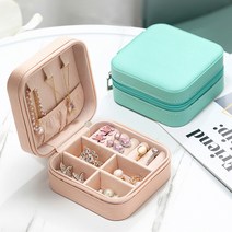 장바9니 보석함 악세사리보관함 주얼리 귀걸이 상자, 화이트