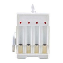 Auto Stop Charger Li-ion Battery Batteries USB Charging Station Lithium, 4 Slots