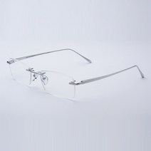 초경량 티타늄 무테 안경 직사각형 패션 안경