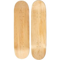 무스 블랭크 스케이트보드 데크 - 프리미엄 7겹 단풍나무 구조 천연 목재 20.3cm(8인치), 8.5