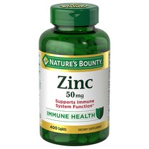 네이쳐스 바운티 아연 Zinc 50mg 400정 대용량 Natures Bounty Zinc 50mg 400 Caplets