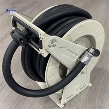 튜브 호스 디스펜서 거치대 자동 급유 릴 주유 주유관, 1인치릴+10m튜브+실접