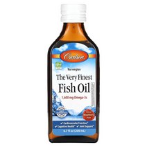 칼슨 노르웨이전 The very Finest 피시오일 내추럴 믹스 베리 1600mg 200ml, 1병, 198.14ml