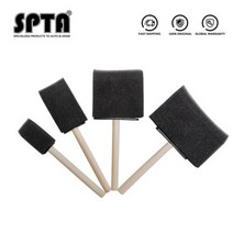 SPTA 자동차 에어 컨디셔너 벤트 브러시 그릴 디테일링 클리너 블라인드 더 스터 클린 오토 디테일링 나무 손잡이 스폰지 브러쉬, 1set