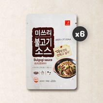 미쓰리 불고기소스 50gx6개 요리소스 양념 레시피 캠핑음식, 50g