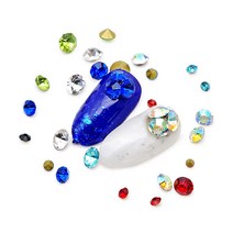 V컷 네일 악세사리 뾰족 유리 스톤 (vb) 브이컷 라운드 주얼리 공예용 크리스탈 유리 라인스톤, [VB-11 MIX] 라벤다