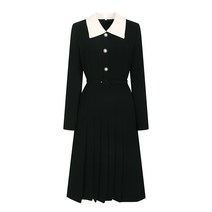 블룸스버리 화이트 카라 벨트 원피스 B2AN6F7