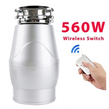가정용음식물처리기 미생물음식물처리기 음식물 쓰레기 처리 560W 분쇄기 폐기물 처리기 스테인레스 스틸 그라인더 가전 제품 주방, [02] EU, [03] Wireless (Silver), 03 Wireless (Silver)_02 EU