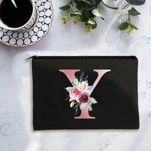 FREELIFE 화장품 가방 편지 인쇄 메이크업 세면 용품 주최자 워시 스토리지 파우치 웨딩 파티 신부 선물