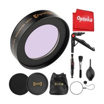 Opteka 10x Macro 렌즈 for 캐논 EOS 50mm 75-300mm 18-55mm 55-250 렌즈 (58mm)