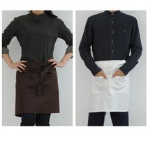 5색 1개 남자 여자 홀앞치마 빅사이즈 제과제빵앞치마 허리앞치마 카페 바리스타, 오프화이트