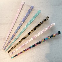 달자샵 1+1 특별한날 특별한 느낌 마블 텍스처 데일리 비녀 올림머리 고정 업스타일 스트류비녀