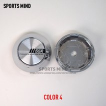 자동차엠블럼 4 개몫 68mm 자동차 휠 센터 허브 캡 ssr 엠블럼 로고 ce28 림 te37 도쿄 타임 어택, 색상 4