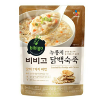 햇반 소프트밀 누룽지닭백숙죽 420g, 4개