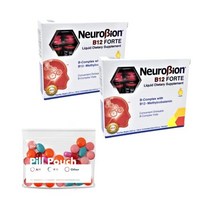 종합비타민 Pack Neurobion B12 Forte 2 Box 10 Vials x ml + Homestuff Pill Pouches Clear Resealable