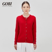 GOBI 고비 캐시미어 가디건 라운드넥 니트 간절기 카디건