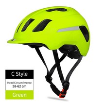 머리안눌리는 WEST BIKING-초경량 자전거 헬멧 통기성 안전 캡 산악 자전거 사이클링 헬멧 남성용 MTB, 12 C Style Green