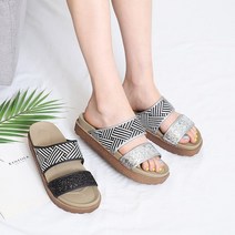 225-270 반짝이 통굽 슬리퍼 빅사이즈 여성슬리퍼