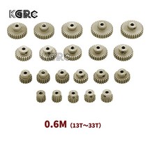 웜기어 1/10 RC 모델 자동차용 알루미늄 합금 금속 피니언 모터 13T 20T 30T 33T-87, 21.33 T