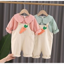 바로배송 당그니멜빵셋 아기상하복 멜빵바지코디 데일리 나들이 등원룩 둥이 조카선물 남방코디