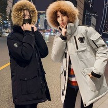 SJ 남녀 커플 여성 오리털 점퍼 남성 덕다운 공용 후드 남자 잠바 여자 패딩 롱패딩