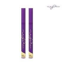 메이시크 매직 픽스 핑거팁 아이브로우 틴트, 다크 브라운, 2개