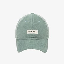 뉴에라 NE 라벨 코듀로이 언스트럭쳐 볼캡 그린 13338485, 없음