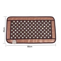 한국 게르마늄 전기석 마사지 매트 80x45cm 옥 난방 원적외선 치료 패드 쿠션 누가 베스트 220V, 02 as show_04 미국 플러그_01 220V