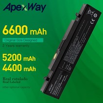 Apexway 노트북 배터리 삼성 AA PB9NC6B PB9NS6B PB9NC6W R428 R429 R468 NP300 RV410 RV509 R530 R580 호환, 02 5200mAh