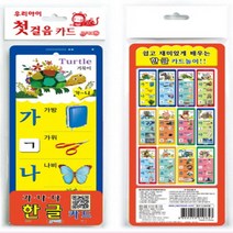 [지원] 가나다 한글카드 (우리아이 첫걸음카드) [플래시카드], 지원