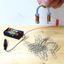 전류이용 에나멜코일 전자석 만들기 5인 탐구수업 짧은전선 자동문원리