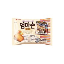 롯데 인간사료 스낵바 어린이간식 엄마손파이 254g 사무실다과 홈파티, 3개