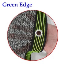 옥상 캐노피 60% 차양 4 핀 검은 색 그물 HDPE 자외선 방지 정원 식물 창고 천막 지붕 단열 마당 자동차 커버, 5m x 8m, 02 Green Edge