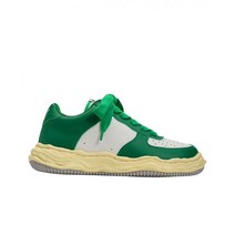남성 스니커즈 메종 미하라 야스히로 웨인 VL OG 솔 레더 로우탑 화이트 그린 Maison Mihara Yasuhiro Wayne Sole Leather Low-top Sneak