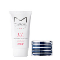 맥퀸뉴욕 UV 데일리 매트선크림 50g SPF 50+ PA+++ +루비셀 퍼프 5p SET, 9세트