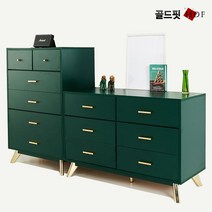레온 골드 서랍장 5단 800 3단 와이드 1200 HG12, 블랙