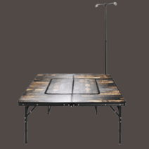 아베나키 에볼루션 화로대테이블 - 2in1 난로테이블, 선택1)에볼루션화로대테이블(엔틱상판)