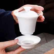 다완 전통 개합잔 보듬이 숙우 다기 티웨어 사기컵, 상세 참조