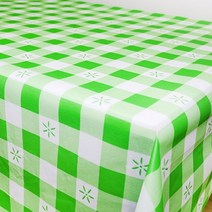 (오후 3시 이전 주문건 당일출고) PVC 코팅 방수 식탁보(1롤), 1롤(120cm×25M), 체크녹색(T954)