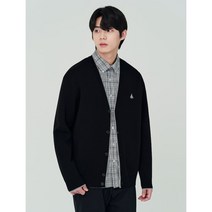 [빈폴] 블랙 이중지 티핑 카디건 (BC225AA195)