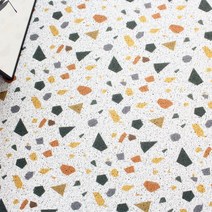 심플먼트 현관 베란다 발코니 화장실 바닥 타일 셀프 인테리어 PVC 코일 매트(패턴형), 테라조 알테