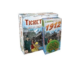 유럽 미국 해외 보드게임 3종 ticket to ride 영문 알파벳 티켓 투 라이드KA138, 유럽판+1912