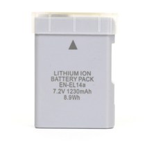 2조각 원래 1230mAh EN-EL14A EL4A 니콘 D3100 P7000, 한개옵션0, 한개옵션0